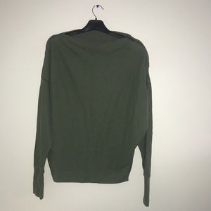 Free People. SMALL. Olive green long sleeve.